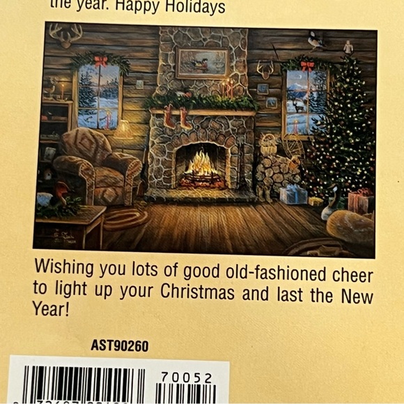 Christmas Folded Cards set of 20 w/envelopes Home & Hearth Leanin’ Tree - Picture 8 of 15